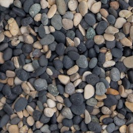 Natural Blend Pebbles 5-8 mm Antraciet/grijs/zand, zak 20 kg