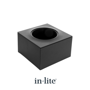 Box 1 Black, montagebox voor  Ø 60 mm grondspots