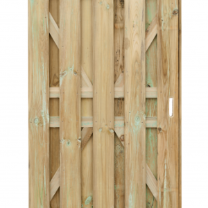 Tuindeur Hengelo 9-planks 16x140 mm 180x100 cm Recht Groen geïmpregneerd