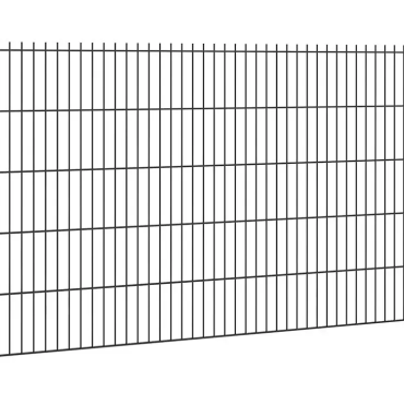 Hillfence metalen scherm dubbele staafmat 250x103cm zwart