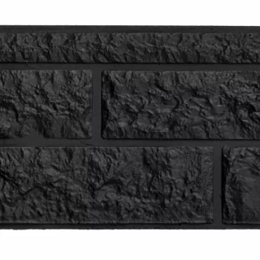 Betonplaat rotsmotief dubbelzijdig 4,8x36x184 cm gecoat Antraciet